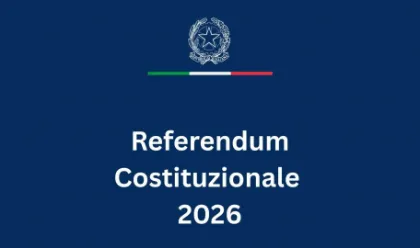 Referendum Costituzionale indetto per i giorni 22 e 23 marzo 2026